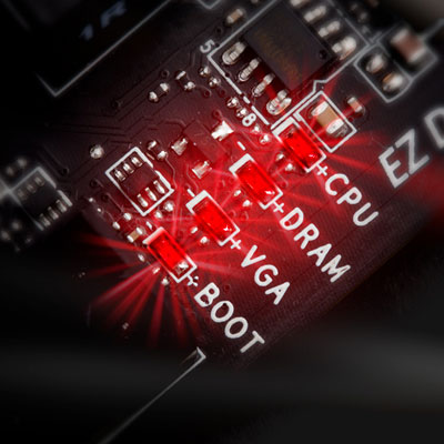 Four debug LED indicators